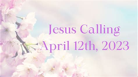 Jesus Calling April 29, Sarah Young. . Jesus calling april 16 2023